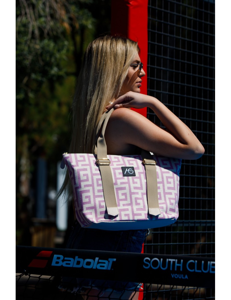 Ροζ τσάντα shopping Malenia