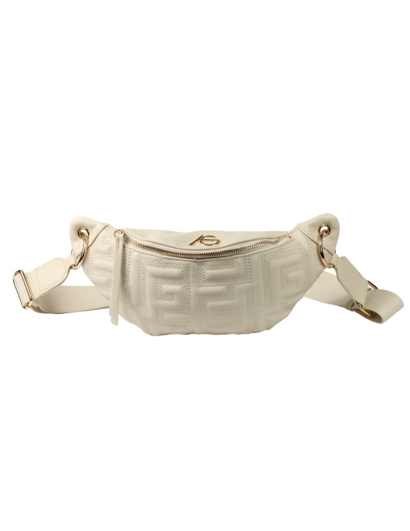 Μπεζ Μαίανδρος Belt Bag Perse